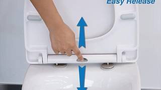 Soft Close Toilet Seats White UK Reviews [upl. by Drarreg]