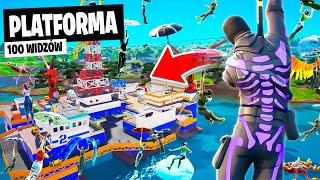 100 WIDZÓW na PLATFORMĘ w OG REMIX Fortnite [upl. by Emilee]