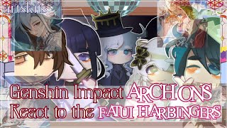 Genshin Impact Archons React to the Fatui Harbingers Gacha Reacts 12 [upl. by Lauretta]