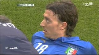 Montolivo Injury  Italy VS Ireland 3152014 [upl. by Tolman]