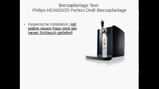 Bierzapfanlage Test Philips HD362025 Perfect Draft Bierzapfanlage [upl. by Kimbell520]