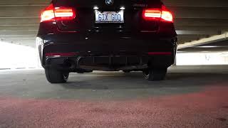 STRAIGHT PIPED BMW 328i F30 N20 Engine 😮 SUPER LOUD  NO BURBLE TUNE [upl. by Homerus]