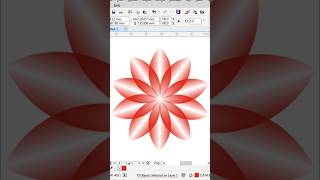 Transperency tool and rotation Flower design Corel draw design graphic kldesigncomputer [upl. by Barton]