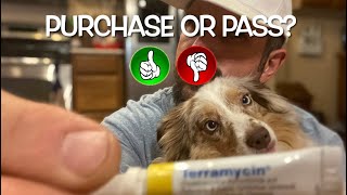 Review of Terramycin Antibiotic Ointment Eye Infection Treatment For Pets [upl. by Hcire]