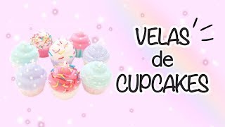 VELAS DE CUPCAKE 💕 DECORATIVAS KAWAII [upl. by Ilat]