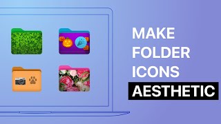 How to Customize Folders on Mac Folder Customization 🌸 [upl. by Kaufmann]