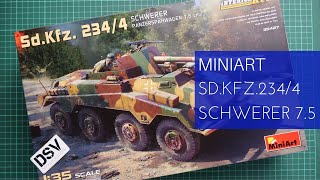 Miniart 135 SdKfz2344 Interior Kit 35427 Kit Review [upl. by Pessa883]