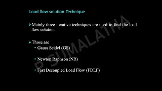 Introduction to load flow studies Operating constraints and load flow solution techniques [upl. by Gibson]