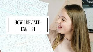 HOW I REVISED GCSE ENGLISH LITERATURE amp ENGLISH LANGUAGE  A student [upl. by Allesor]