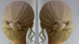 How to do a quick chignon hair tutorial long hair thin hair short hair [upl. by Belsky]