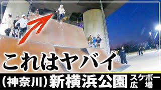 137【スケボー】神奈川 恐怖の最上級！！ウォールドロップイン in quot新横浜公園スケボーひろばquot  Skateboard Japan [upl. by Affra]