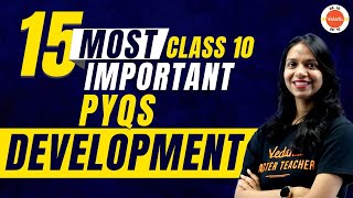 15 Most Important PYQs from Development Class 10  CBSE Class 10 Economics Chapter1 CBSE2024 [upl. by Supat325]