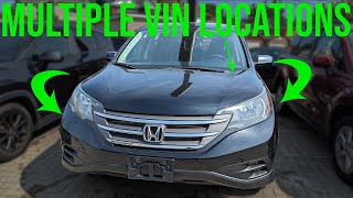 VIN Locations  Honda CRV 20122016 [upl. by Netniuq116]