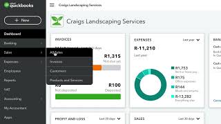 Managing Overdue Invoices  QuickBooks Online South Africa [upl. by Allisan]