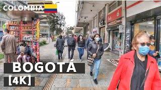 BOGOTÁ HISTORIC CENTER WALK  COLOMBIA  【4K】 2021 [upl. by Moreen]