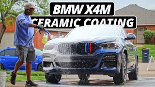 Bmw X4M Exterior Detailing Wash Decon amp Ceramic Coating [upl. by Herwig]