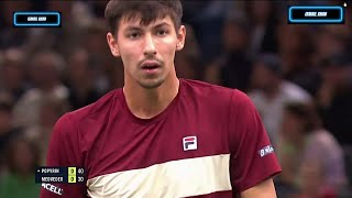 Alexei Popyrin vs Daniil Medvedev Highlights  Paris Masters 2024 [upl. by Nesyaj]