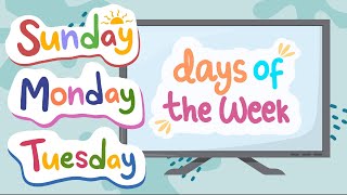 Days of the Week Song  Simple Kids Song  Song for Children [upl. by Jobina875]