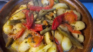 tajine maroquino com verdura طجين باللحم والخضرة ياسلام [upl. by Cooley]