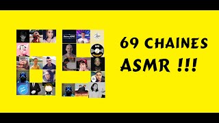 ASMR français  69 chaînes ASMR francophones se présentent [upl. by Eedyaj]