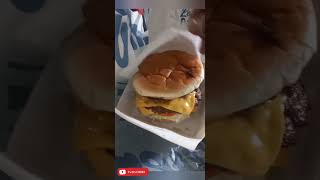 Culvers double cheeseburger food foodlover eating [upl. by Falk]