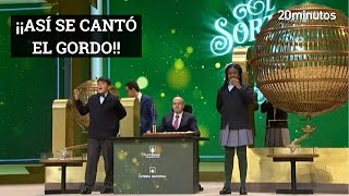 Así se cantó EL GORDO en la Lotería de Navidad 2023 [upl. by Eremehc]