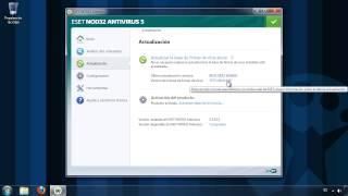 Cómo actualizar ESET NOD32 [upl. by Eilatam]