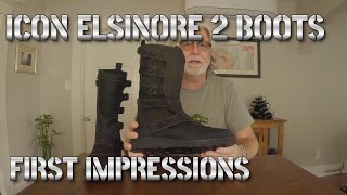 Icon Elsinore 2 Boot First ImpressionsReview [upl. by Yanffit105]