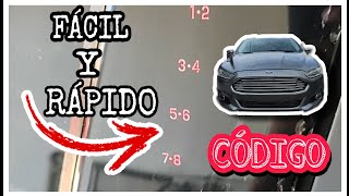 Como obtener el código o clave de acceso en un Ford en menos de 1 min Sin llaves y sin doc [upl. by Brieta828]