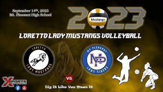 Loretto High School vs Mt Pleasant High School  Volleyball  9142023 [upl. by Yhtimit]