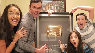 GOLD PLAY BUTTON UNBOXING [upl. by Ednalrim321]