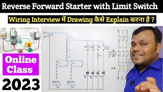 Reverse Forward Starter with Limit Switch Control and Power Wiring Explain technician tapantal [upl. by Ennaeilsel]