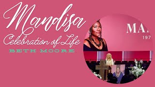 MANDISA FUNERAL BETH MOORE TRIBUTE [upl. by Cymbre878]