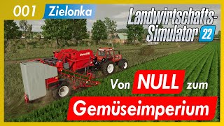 LS22  001  Zielonka  Von Null zum Gemüseimperium  Lets play premium edition gameplay Karotten [upl. by Lapointe]