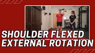 Shoulder Flexed External Rotation  Cable Machine Exercise [upl. by Ylrebmek]