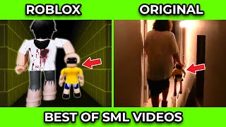 SML Movie vs SML ROBLOX 1 HOURS OF BEST JEFFY VIDEOS  Side by Side 18 [upl. by Asabi]