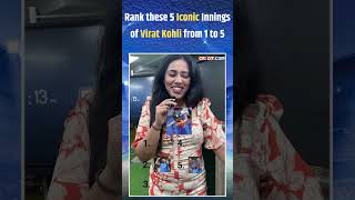 Cricket Rank 5 Iconic Innings of Virat Kohli ytshorts [upl. by Thaddeus]