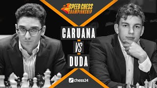 Caruana vs Duda  Speed Chess Championship  Josefine Heinemann und Sonja Bluhm [upl. by Nadnarb85]