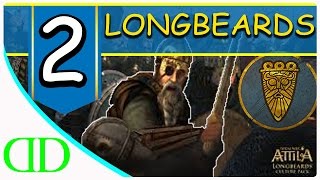 Total War Attila  Longobards Grand Campaign Part 2 60fps 1080p [upl. by Hewart990]