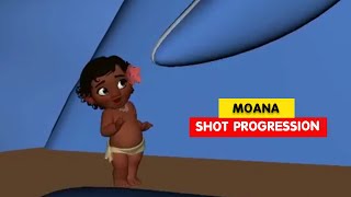 MOANA  Baby Moana Shot Progression  Animation Breakdowns [upl. by Axel964]