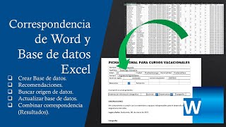 Combinar correspondencia entre Word y Excel Tutorial Completo 2021 [upl. by Sug186]