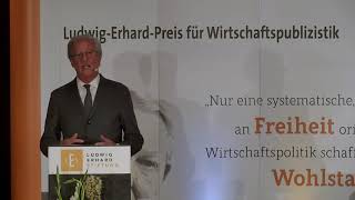 LudwigErhardPreis für Wirtschaftspublizistik 2021 Ansprache des Preisträgers Wolfgang Reitzle [upl. by Ranite390]