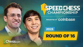 Speed Chess Championship 2023 Round of 16  Wesley So v Levon Aronian  Old Guards Clash  coinbase [upl. by Minne]