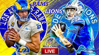 🏈 Rams VS Lions  ULTIMATE Live Stream Reaction  Wild Card Weekend [upl. by Cissiee]