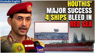 Houthi Offensive Shocks the World Four US UK and Israel Ships Assaulted In New Red Sea Blitz [upl. by Brian]