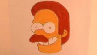 22nd Drawing  Ned Flanders [upl. by Giuseppe]