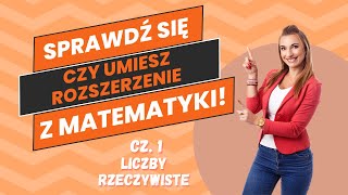 Liczby Rzeczywiste  Powtórka do matury z matematyki Poziom Rozszerzony [upl. by Dlorrej]