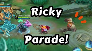 Joining The Ricky Parade For The First Time  Alpha Mobile Legends Shinmen Takezo [upl. by Hsina]