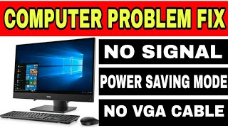 no vga cable the display will go into power save mode in 5 minutes  computer power saving mode [upl. by Asilanom]