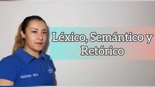 Nivel léxico Semántico y Retórico [upl. by Muldon503]